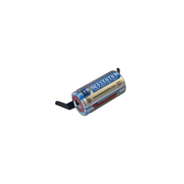 Pile NiMH Sub C 3800 mAh avec languettes - 1,2V - Tenergy