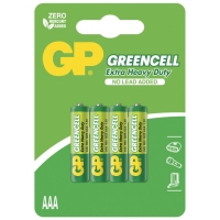 Blister de 4 piles AAA / R03 GREENCELL