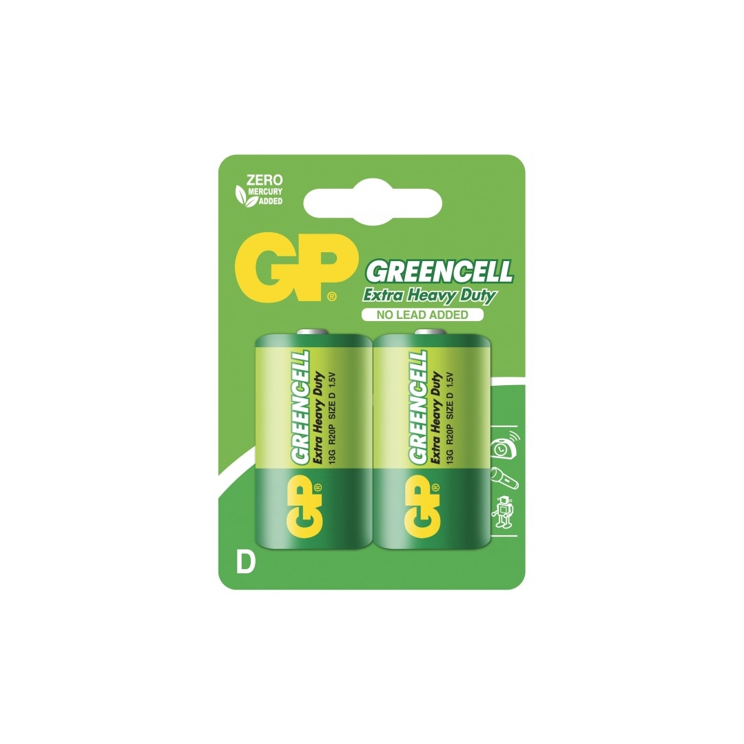 Blister de 2 piles saline C / R14 - 1,5V GP Battery