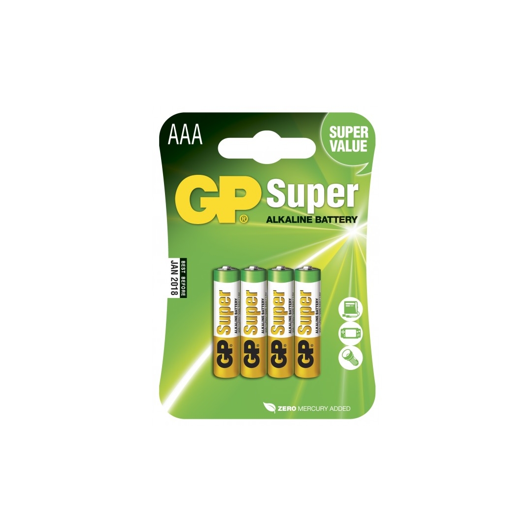 Pile GP Lithium 1,5V AAA LR03 Blister 4