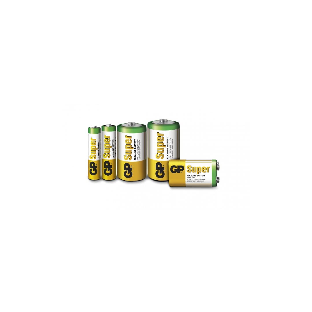 Blister de 4 piles alcaline AAA / LR03 SUPER - GP Battery