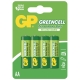 Blister de 4 piles saline AA / R6 - 1,5V GREENCELL