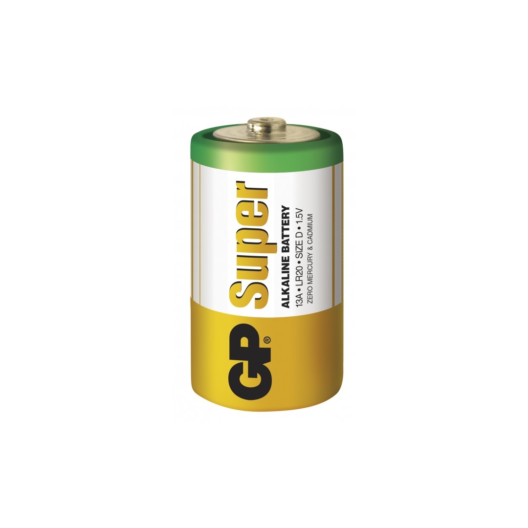 Blister de 2 piles alcaline D / LR20 SUPER - GP Battery