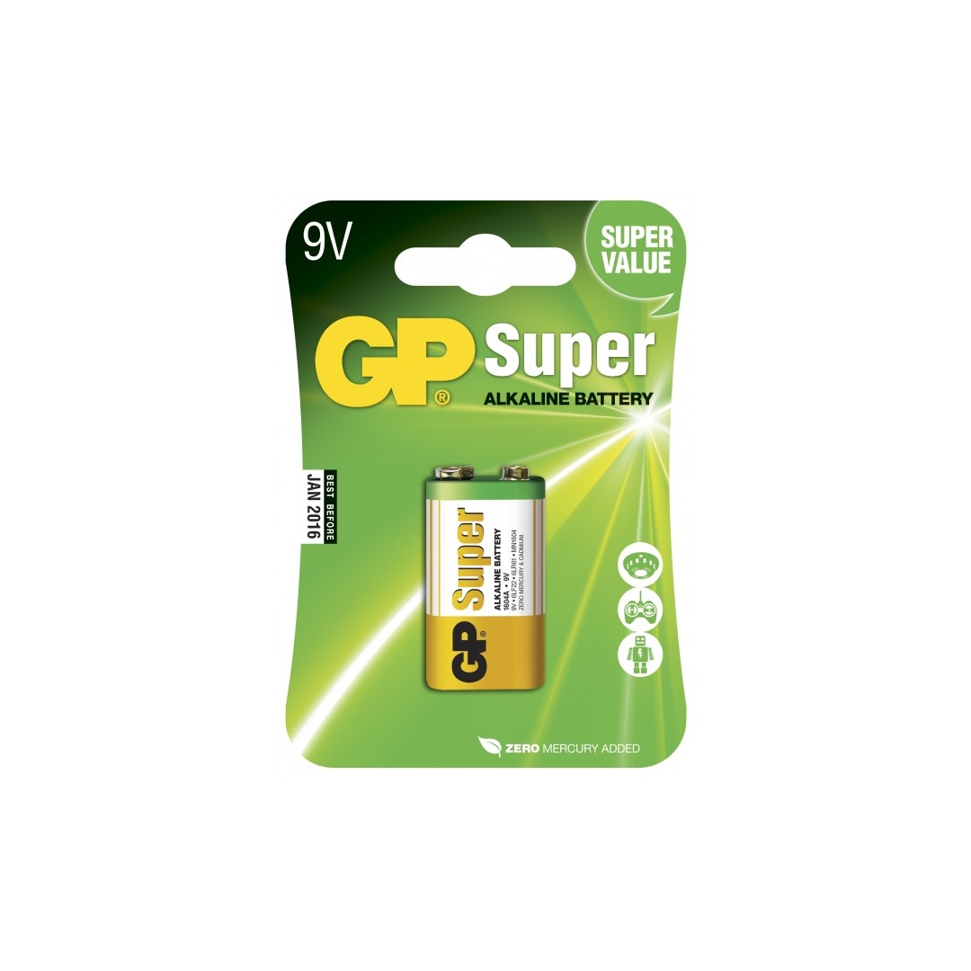 GPCRV9SD-2U1 Pile lithium 9V GP (carte de 1) Batteries Expert