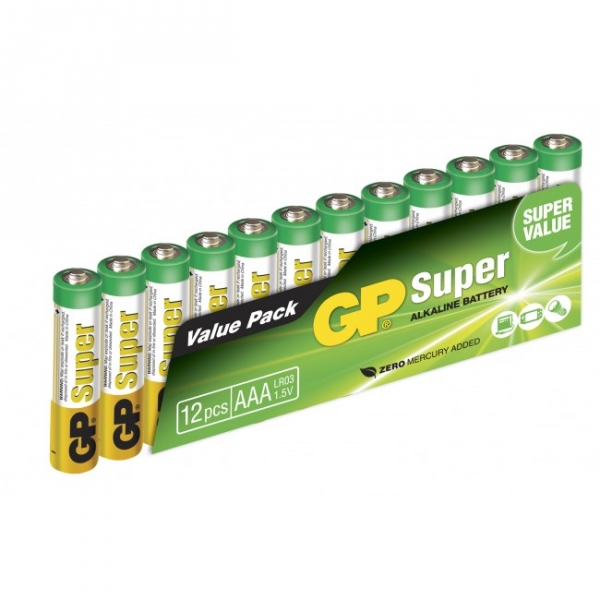 Piles AAA - Lot de 40 Piles, GP Extra, Batteries Alcalines AAA LR3  1,5v