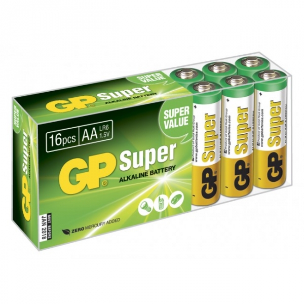 Blister de 4 piles AA / R6 - 1,5V GP Battery