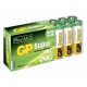 Boîte plexi de 16 piles alcaline AA / LR6 SUPER - 1,5V - GP Battery