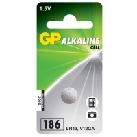 Blister de 1 pile GP 186 / LR43 / V12GA - 1,5V - GP Battery