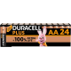 Duracell Basic LR6 AA x 24 piles alcalines (carton)