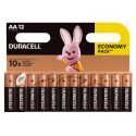 Duracell Basic LR6 AA x 12 piles alcalines