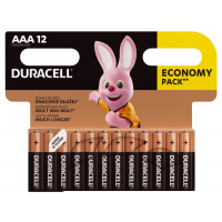 Duracell Basic LR03 AAA x 12 piles alcalines