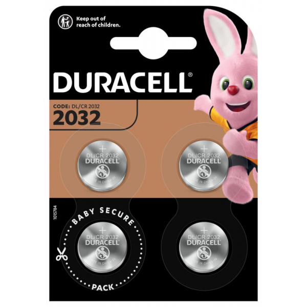 Duracell CR2032 lithium x 4 piles