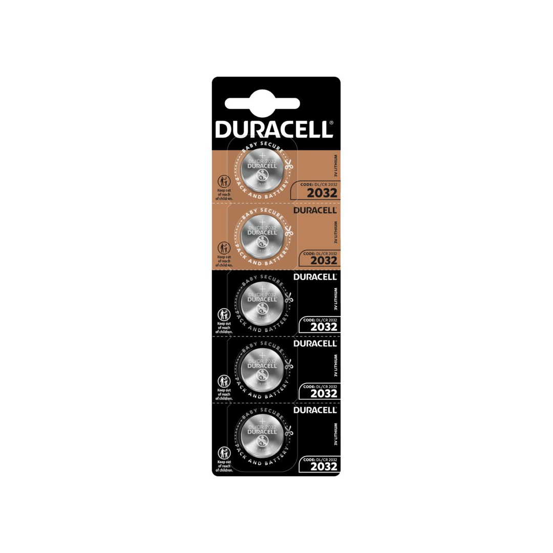 Duracell CR2032 lithium x 5 piles - PilesMoinsCher