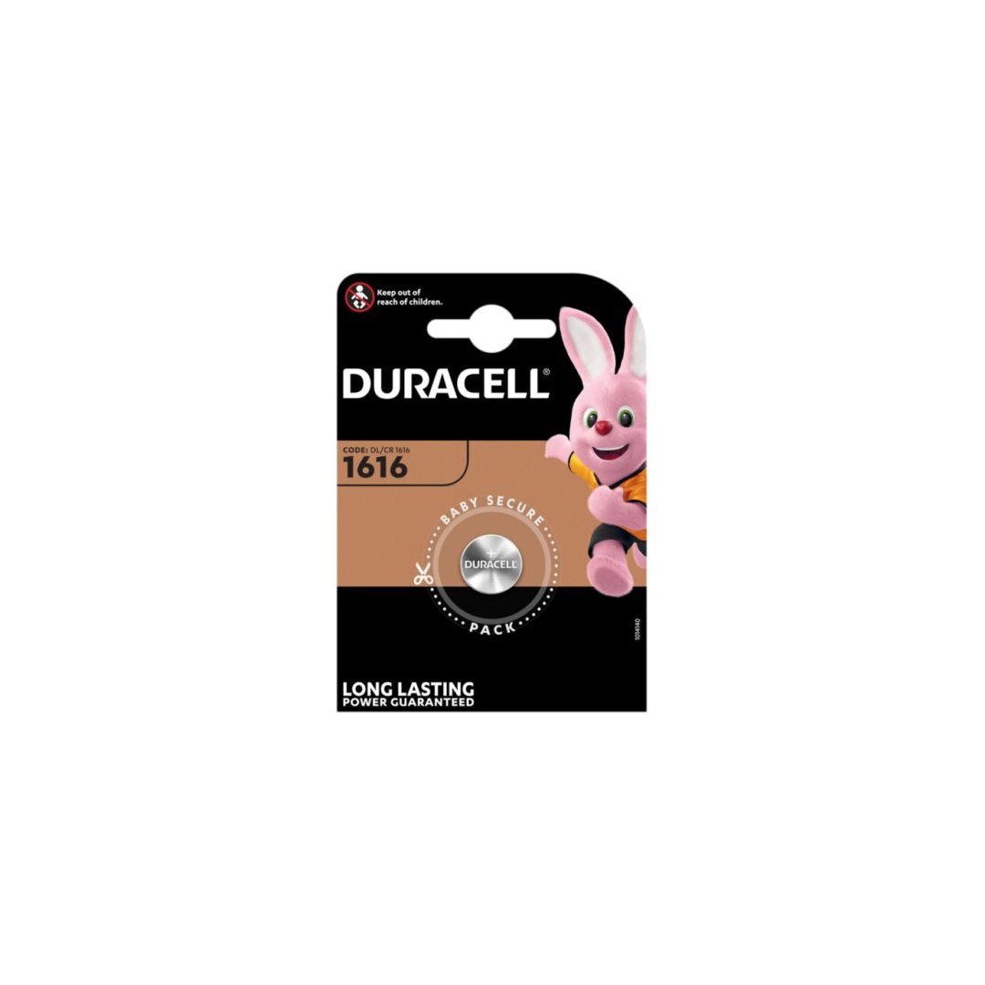 Pile CR1616 Duracell Bouton Lithium 3V