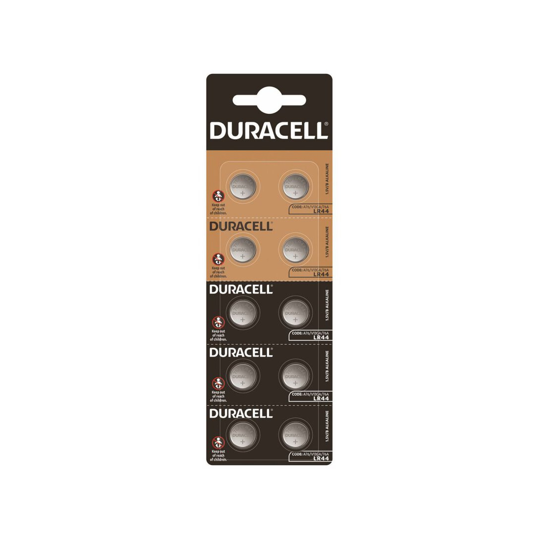 Duracell G13/LR44/A76/L1154/157 x 10 piles - PilesMoinsCher