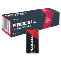 Duracell Procell INTENSE 6LR61/9V x 10 piles alcaline