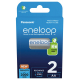 Panasonic Eneloop R6 AA 2000mAh x 2 piles rechargeables (blister)