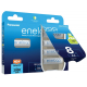 Panasonic Eneloop R6/AA 2000 mAh Ni-MH x 8 piles rechargeables (blister)