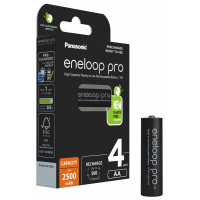 Panasonic Eneloop PRO NEW R6 AA 2500mAh x 4 piles rechargeables (blister)