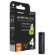 Panasonic Eneloop PRO NEW R6 AA 2500mAh x 4 piles rechargeables (blister)