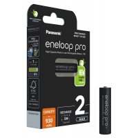 Panasonic Eneloop PRO NEW Ni-MH 930mAh R03/AAA x 2 piles rechargeables (blister)