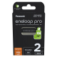 Panasonic Eneloop PRO NEW Ni-MH 930mAh R03/AAA x 2 piles rechargeables (blister)