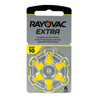 Rayovac Extra 10 pour appareils auditifs x 6 piles