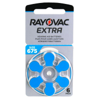 Rayovac Extra 675 pour appareils auditifs x 6 piles