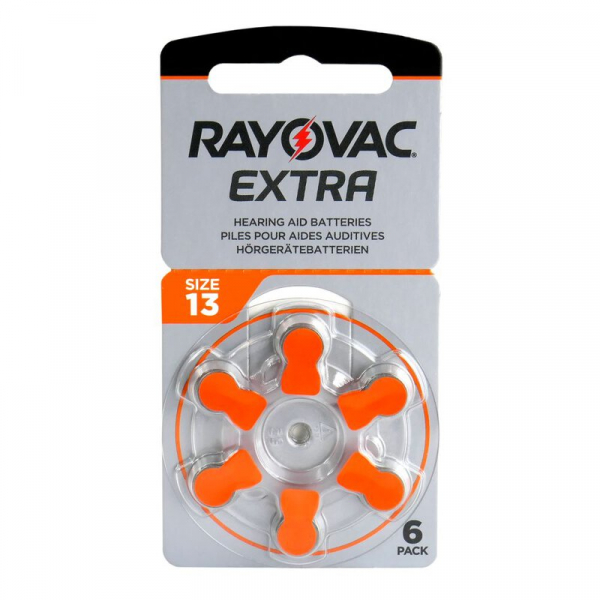 Rayovac Extra 13 pour appareils auditifs x 6 piles