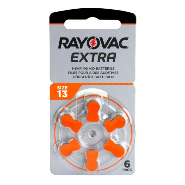 Rayovac Extra 13 pour appareils auditifs x 6 piles