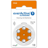 everActive ULTRASONIC 13 pour appareils auditifs x 6 piles