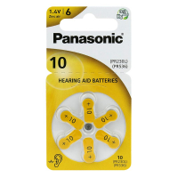 Panasonic 10 pour appareils auditifs x 6 piles