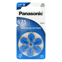 Panasonic 675 pour appareils auditifs x 6 piles