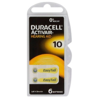 Duracell ActivAir 10 MF pour appareils auditifs x 6 piles