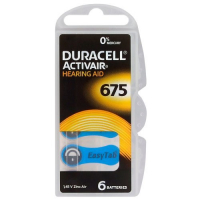 Duracell ActivAir 675 MF pour appareils auditifs x 6 piles