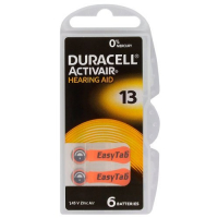 Duracell ActivAir 13 MF pour appareils auditifs x 6 piles