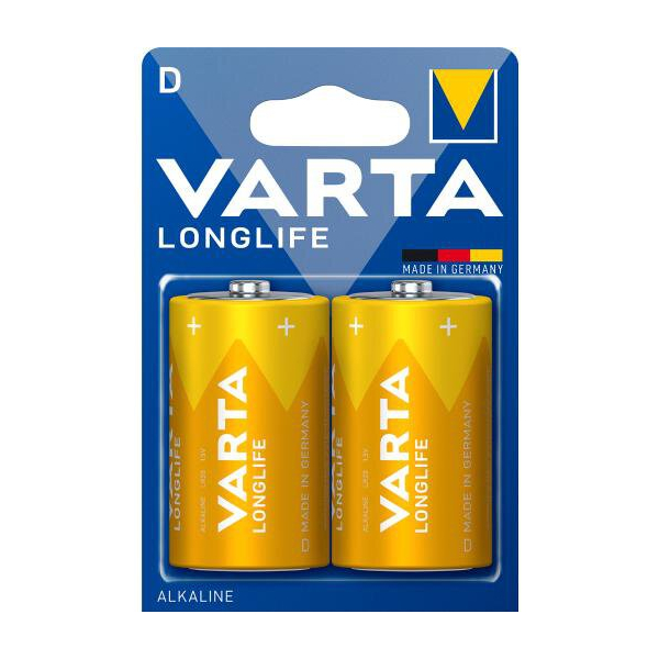 Varta LONGLIFE LR20/D x 2 piles (blister)