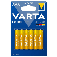 Varta LONGLIFE LR03/AAA x 6 piles (blister)