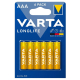 Varta LONGLIFE LR03/AAA x 6 piles (blister)