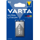 Varta lithium 9V x 1 pile (blister)