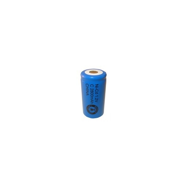 Pile NiCD C 2800 mAh tête plate - 1,2V - Evergreen