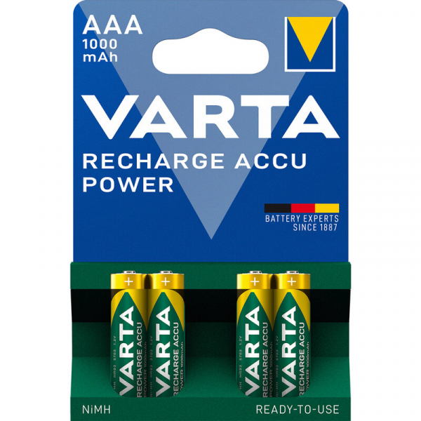 Varta Ready2Use LR03/AAA Ni-MH 1000 mAh x 4 piles rechargeables