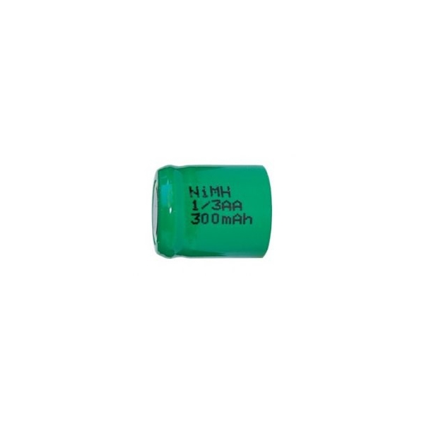 Pile NiMH 1/3 AA 300 mAh tête plate - 1,2V - Evergreen