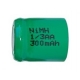 Pile NiMH 1/3 AA 300 mAh tête plate - 1,2V - Evergreen