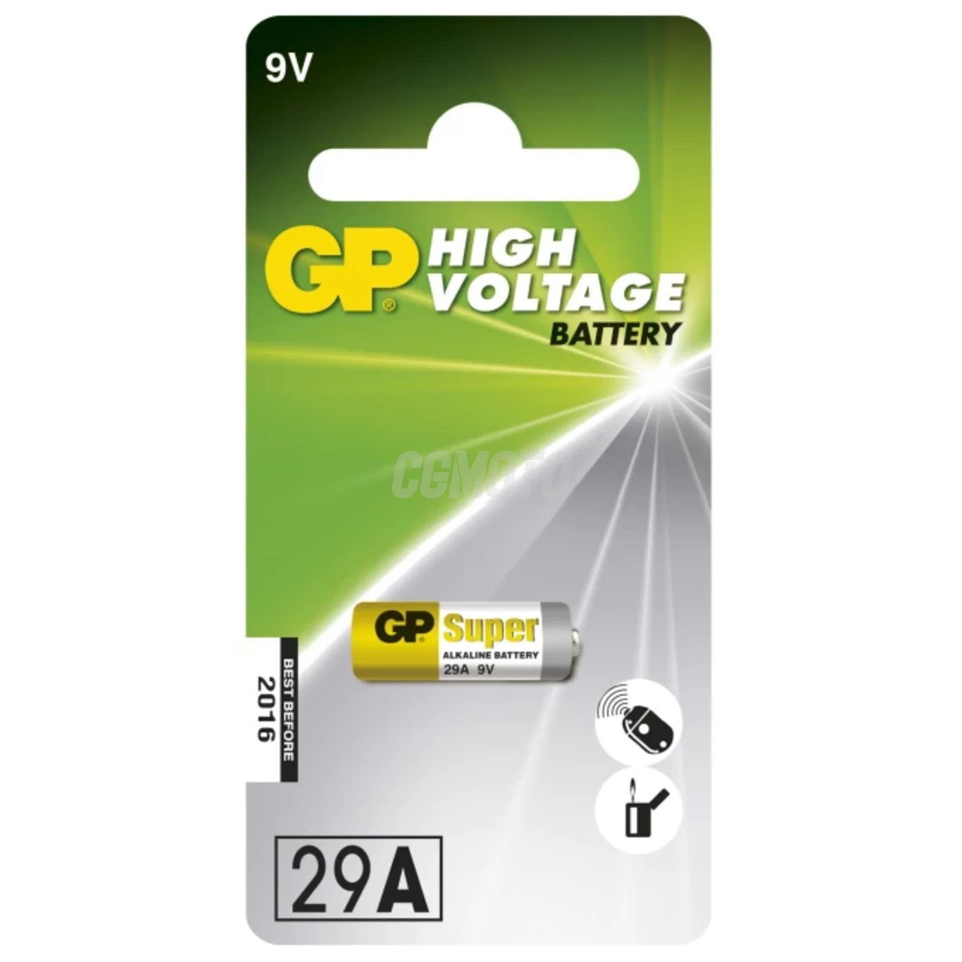 1 pile alcaline 29 A 9 V Super 