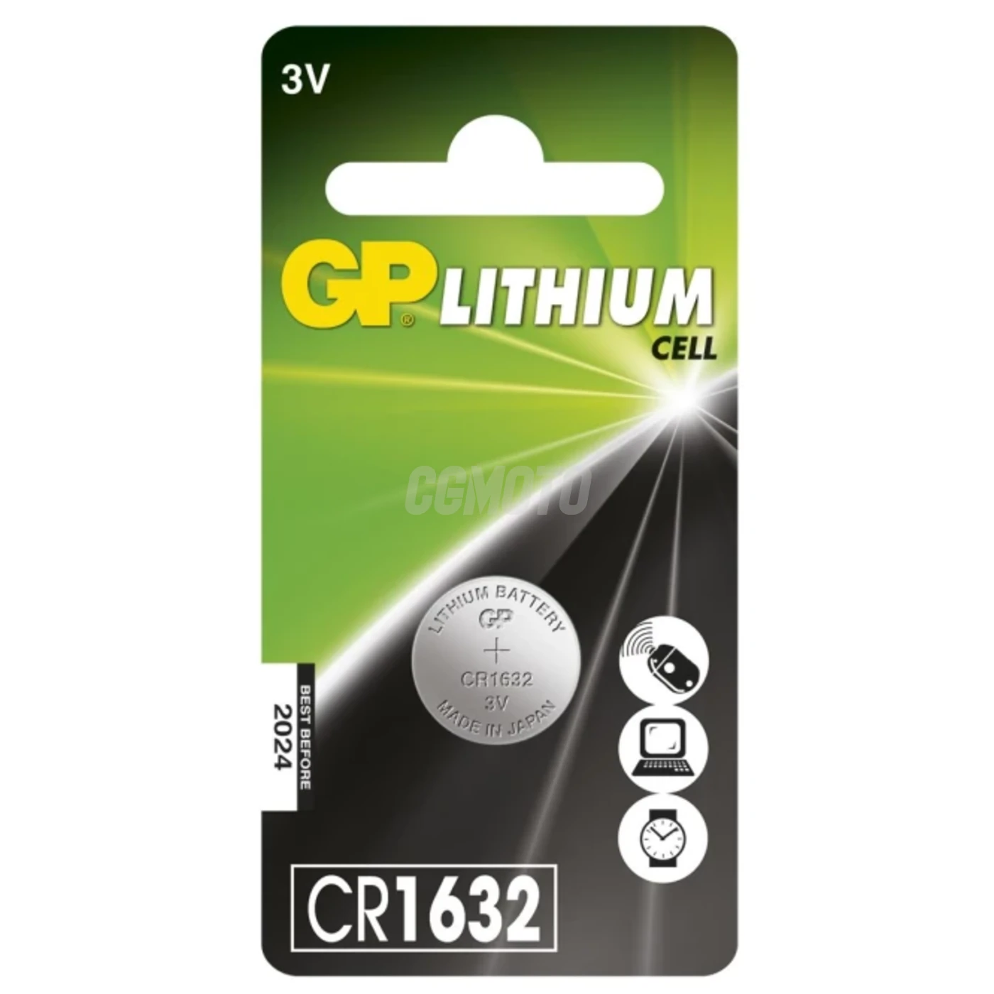 1 pile bouton lithium CR1632 3 V 