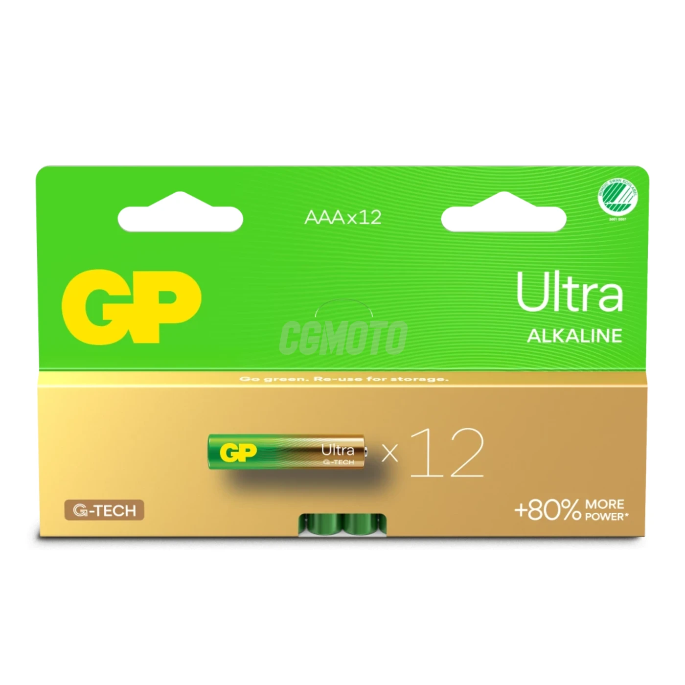 12 piles alcalines AAA 1,5 V Ultra 