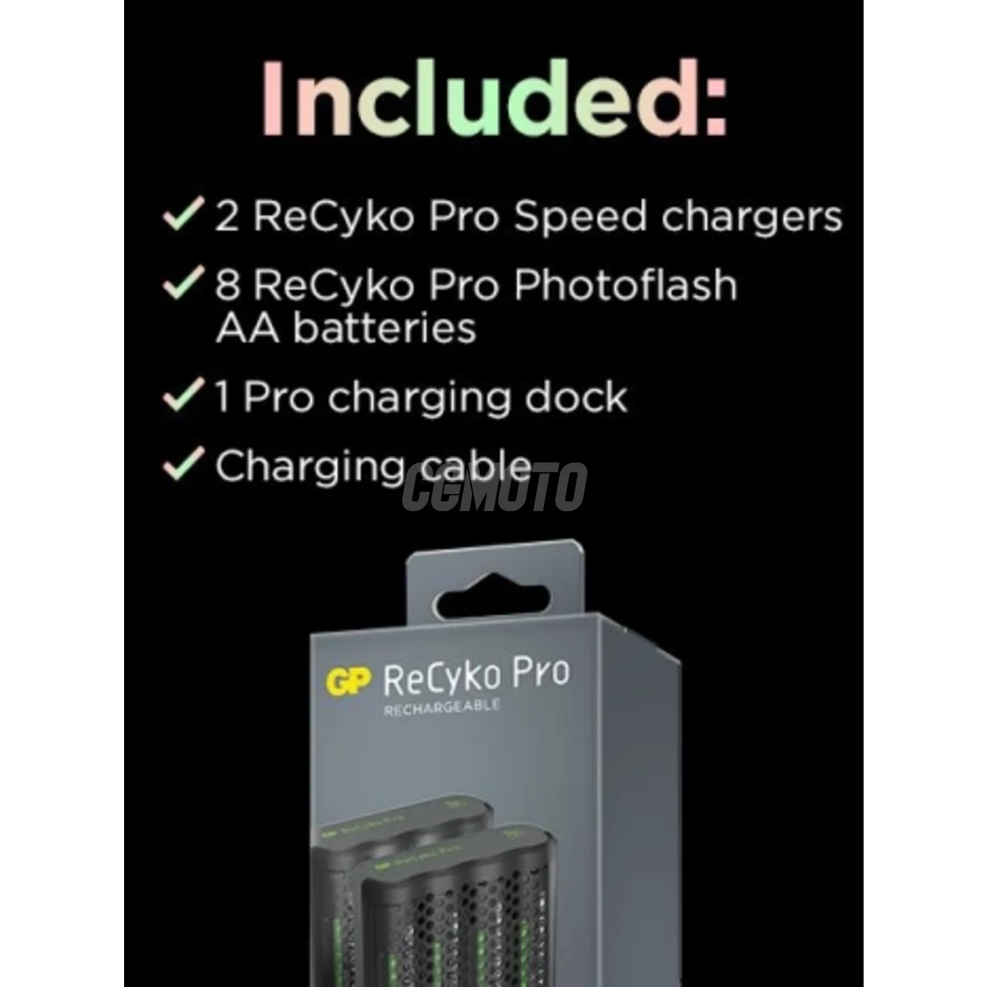 2 Chargeurs rapides USB GP P461 + station de charge D861 + 8 accus AA 2000 mAh Pro Photoflash 2 Chargeurs rapides USB GP P461 + station de charge D861 + 8 accus AA 2000 mAh Pro Photoflash