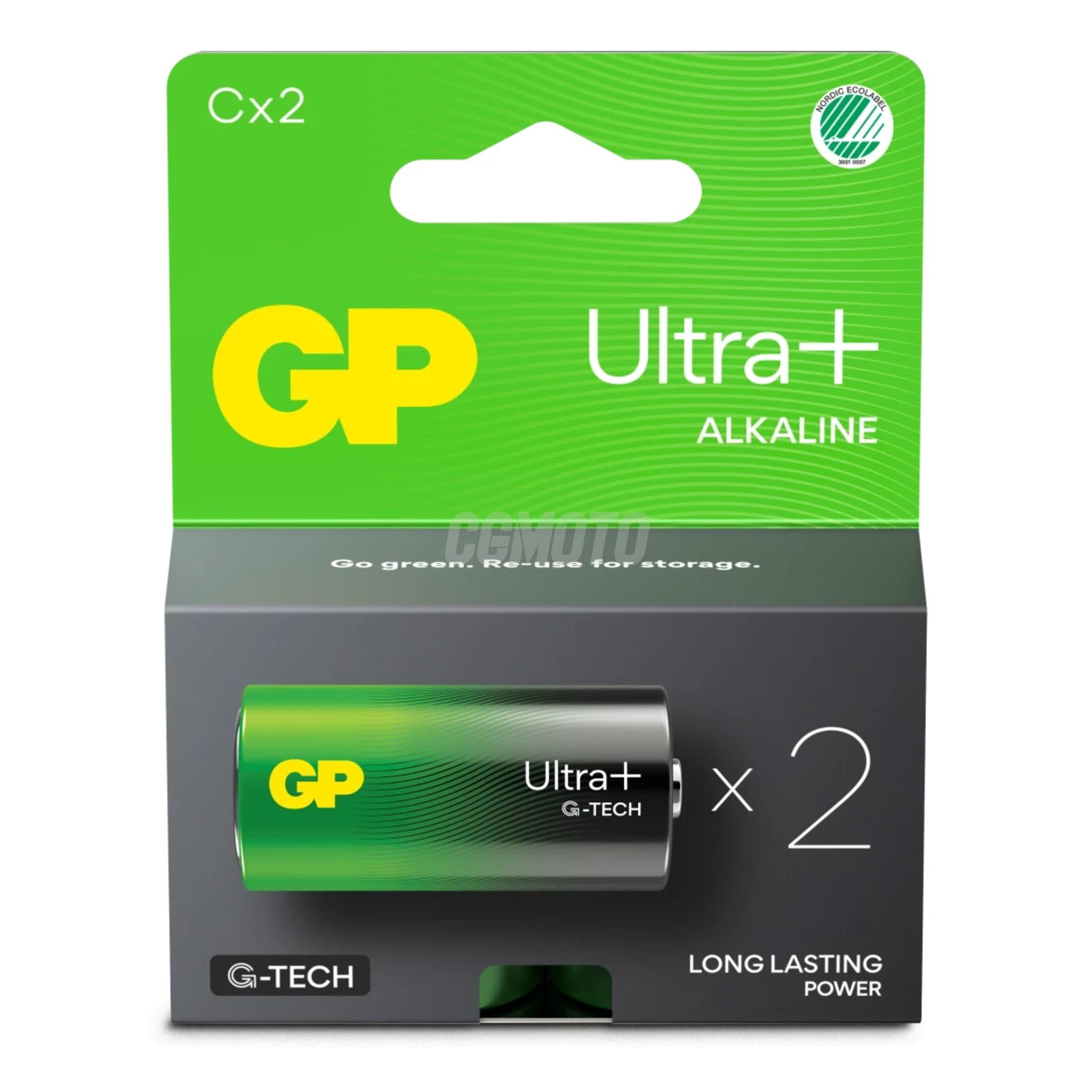 2 piles alcalines C 1,5 V Ultra Plus 
