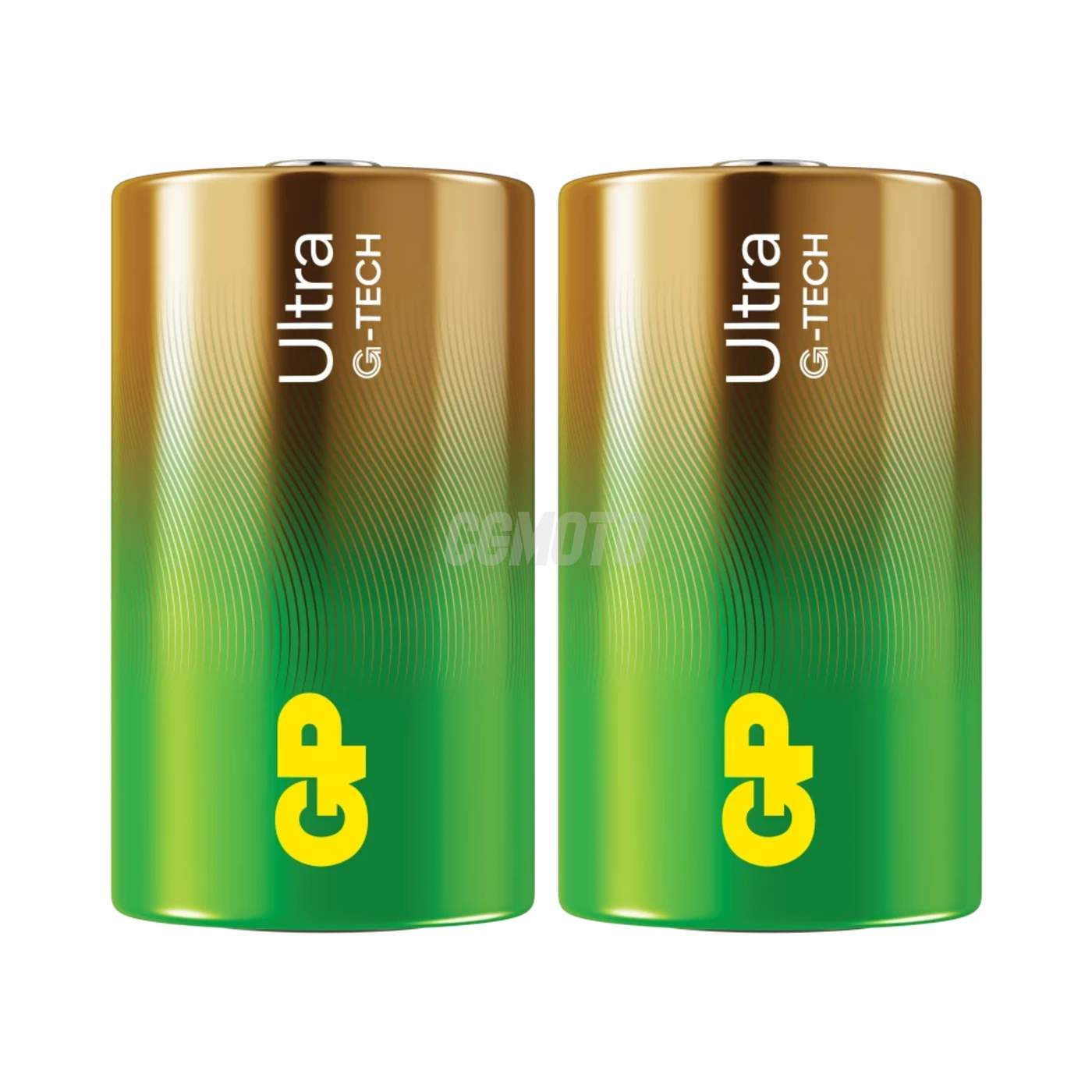 2 piles alcalines D 1,5 V Ultra 